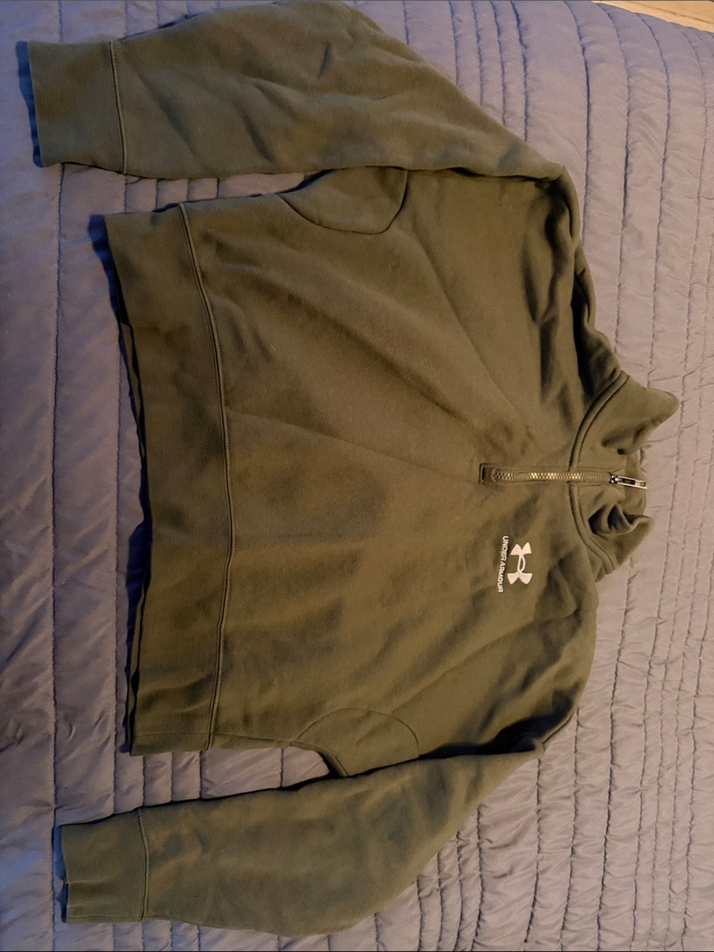 Under Armour women’s Olive Green Half-Zip Fleece Pullover